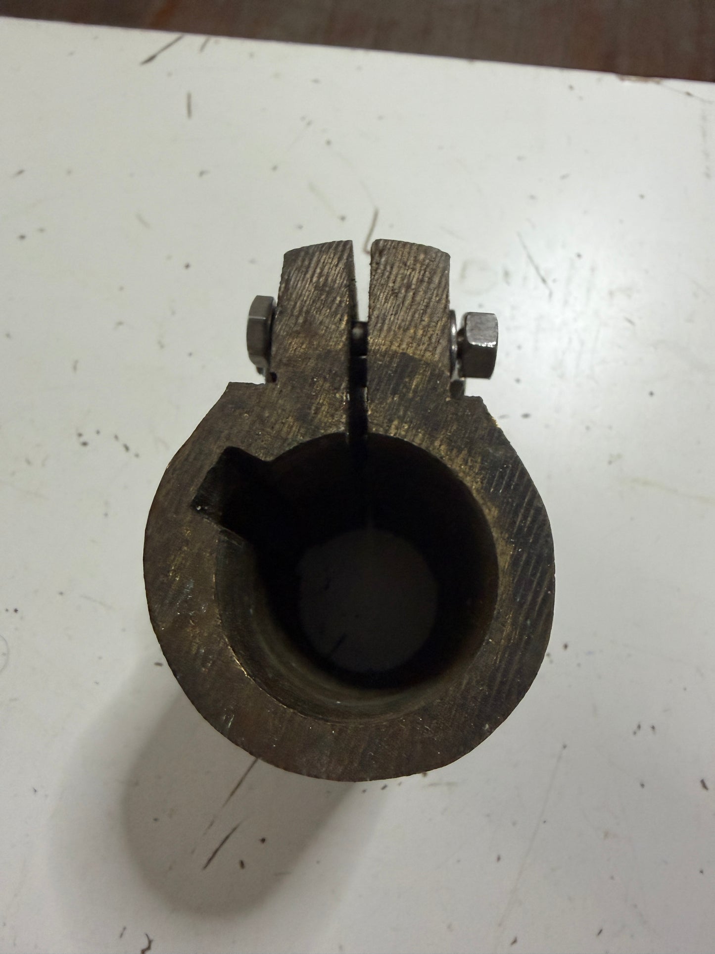 Solid Bronze 1 7/16" Diameter Keyed Shaft Coupling