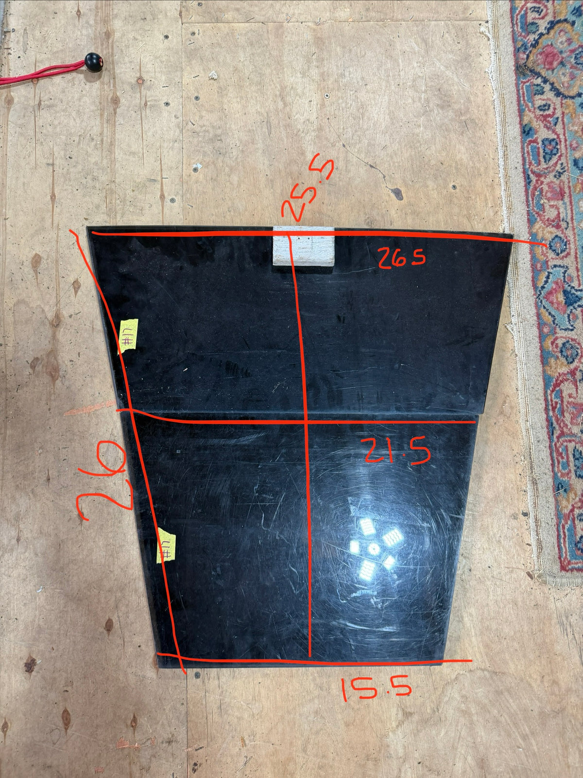 Set of 2 Plexiglass Companionway Boards -- #17