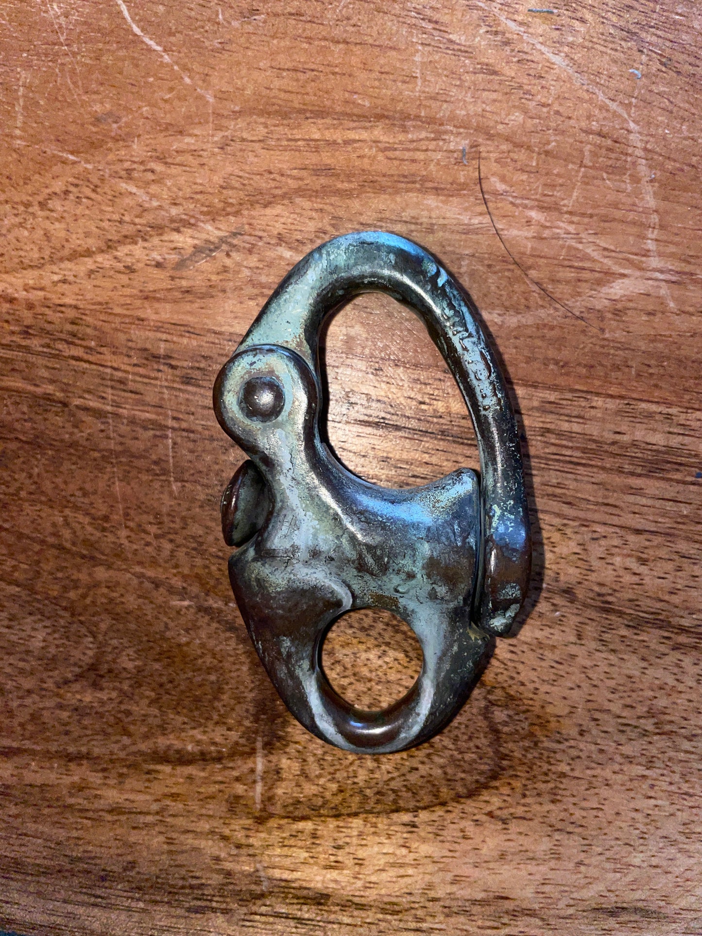 Small Bronze Fixed Bail Shackle - 1/2” Eye