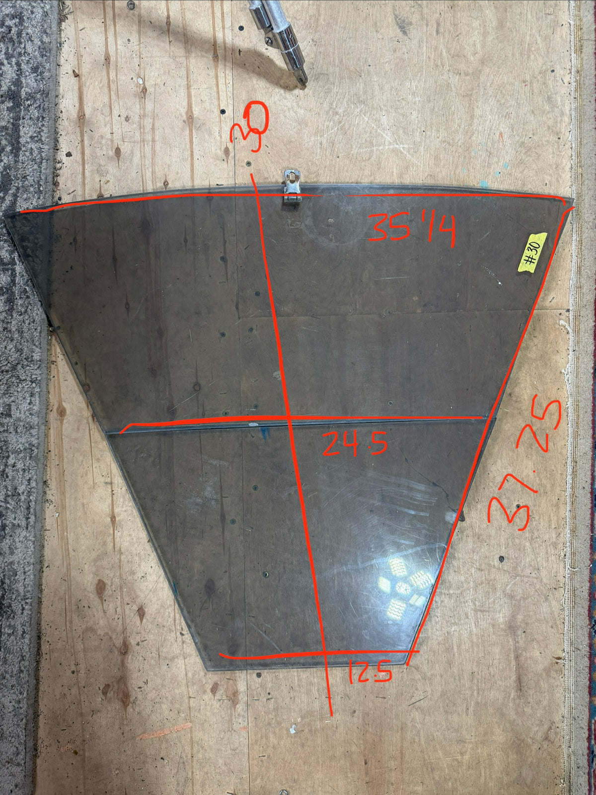 Set of 2 Plexiglass Companionway Boards -- #30