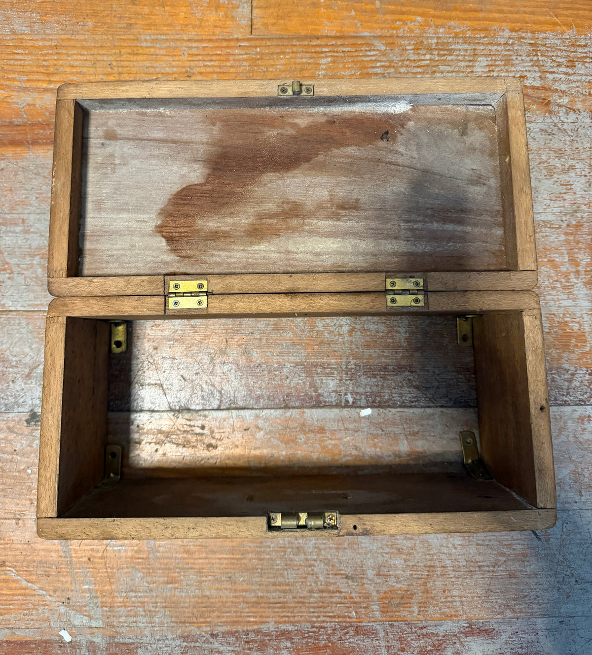 Teak Box - Open Bottom - 13" Long x 6" Wide x 5 1/2" Height
