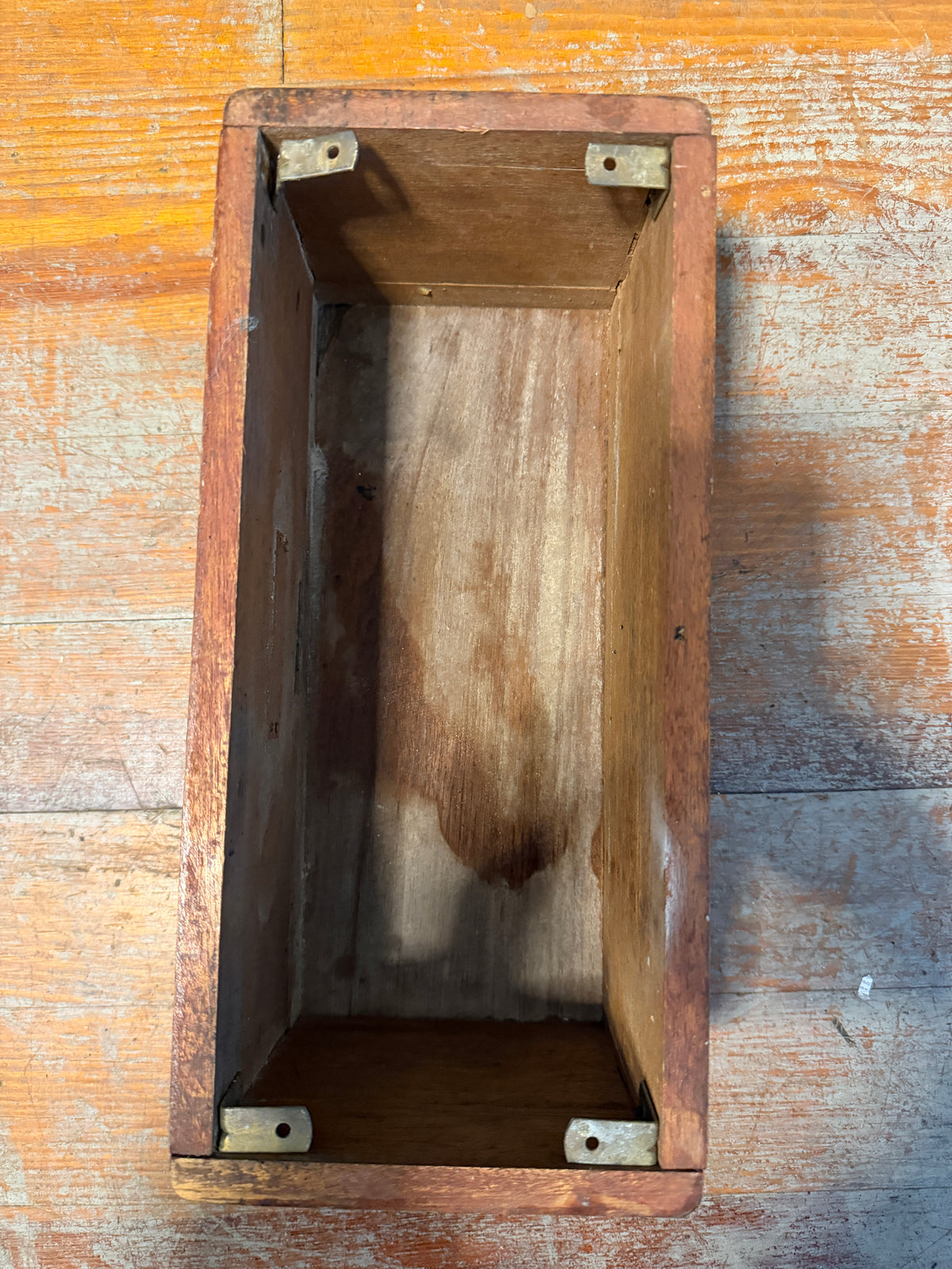 Teak Box - Open Bottom - 13" Long x 6" Wide x 5 1/2" Height