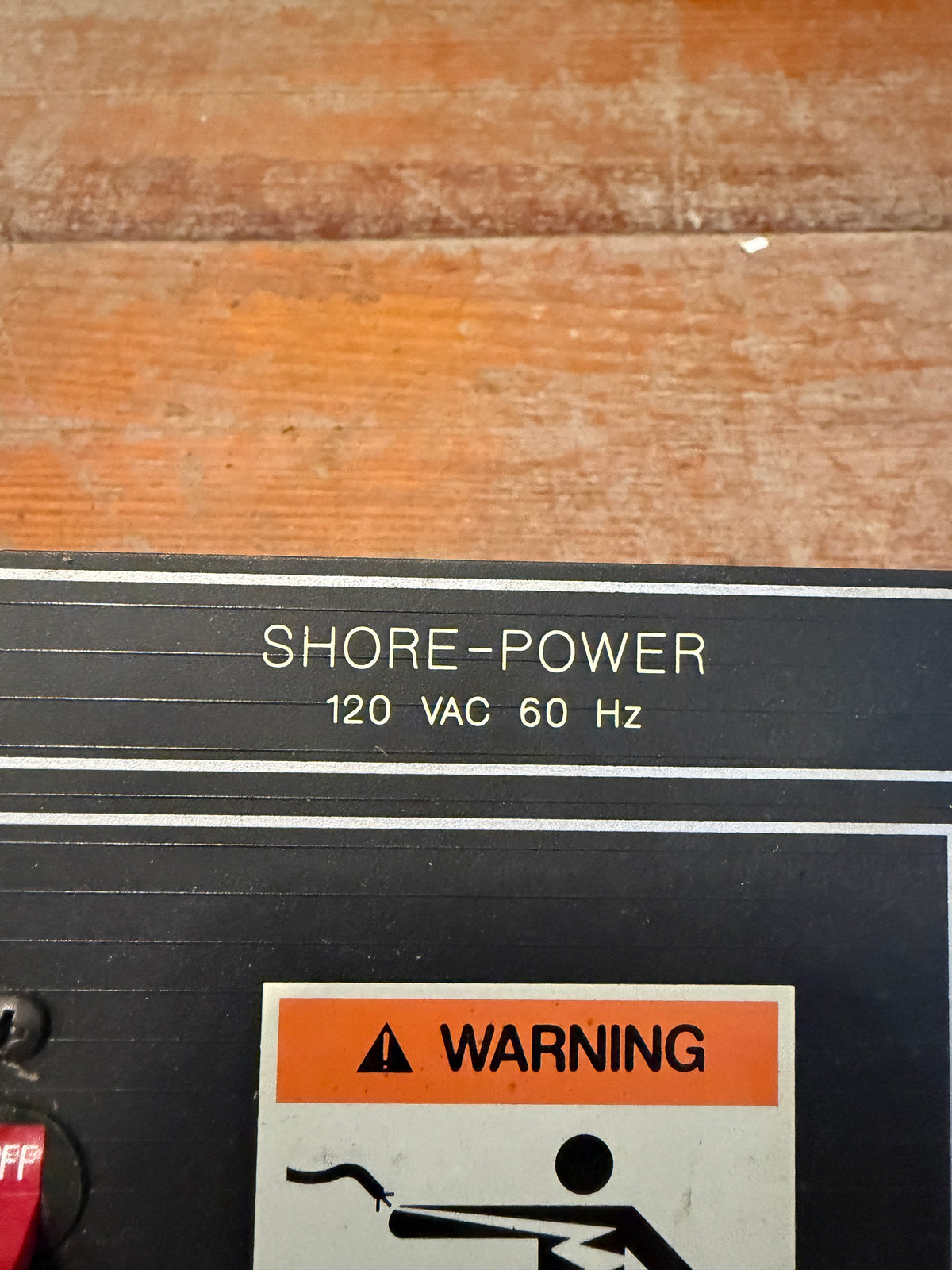 Shore Power 120VAC 60HZ Electrical Panel