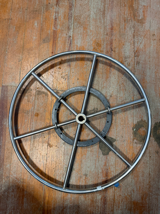 26" Stainless Steel Wheel - 1" Straight Keyed Shaft - Islander 30