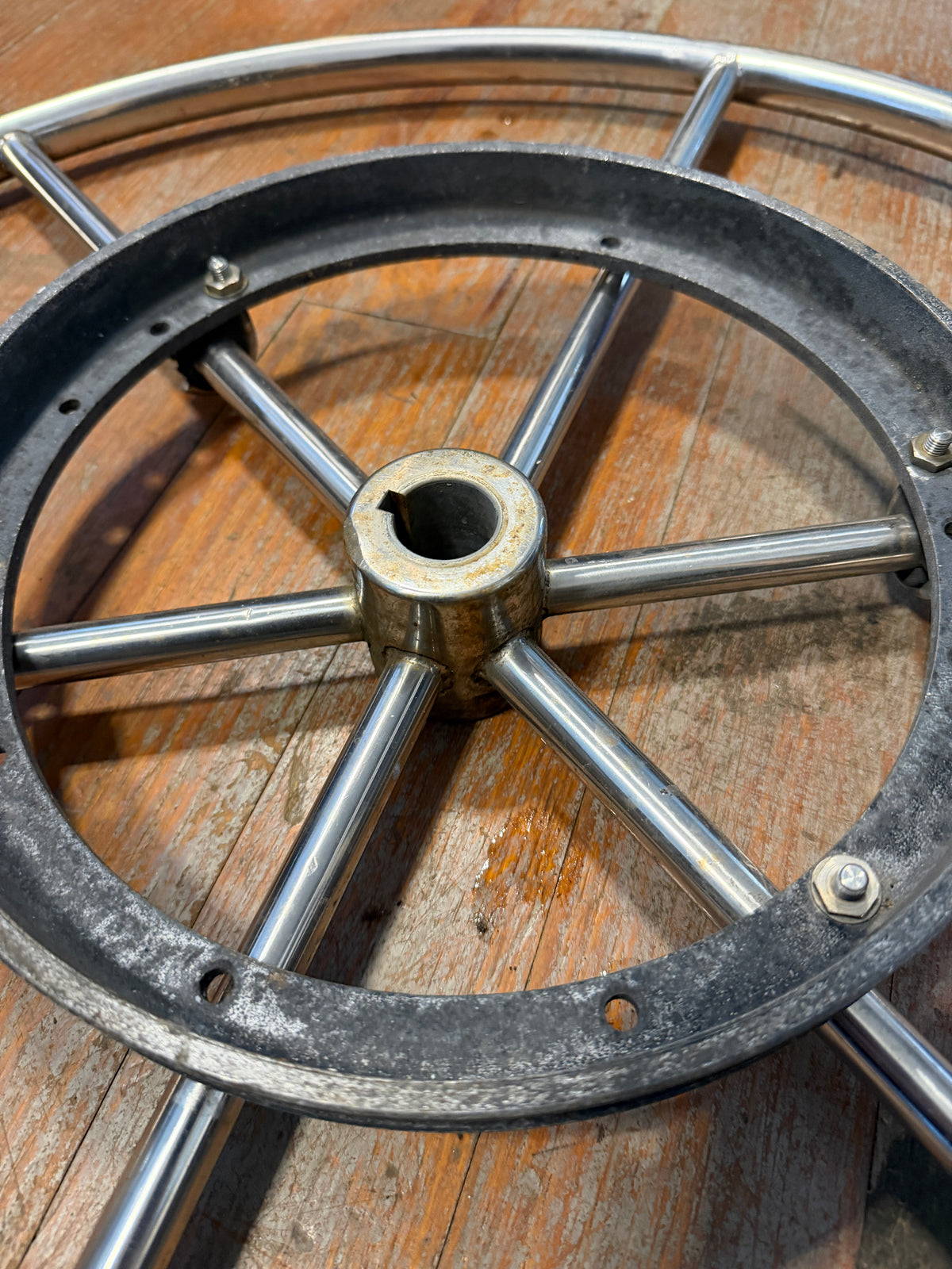 26" Stainless Steel Wheel - 1" Straight Keyed Shaft - Islander 30