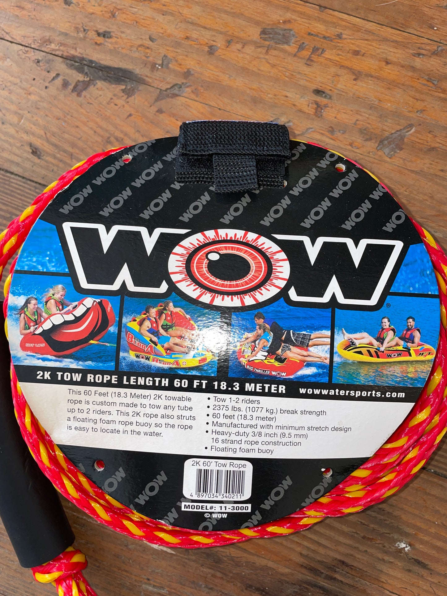 WOW 2k Tow Rope- 60’ Length NEW