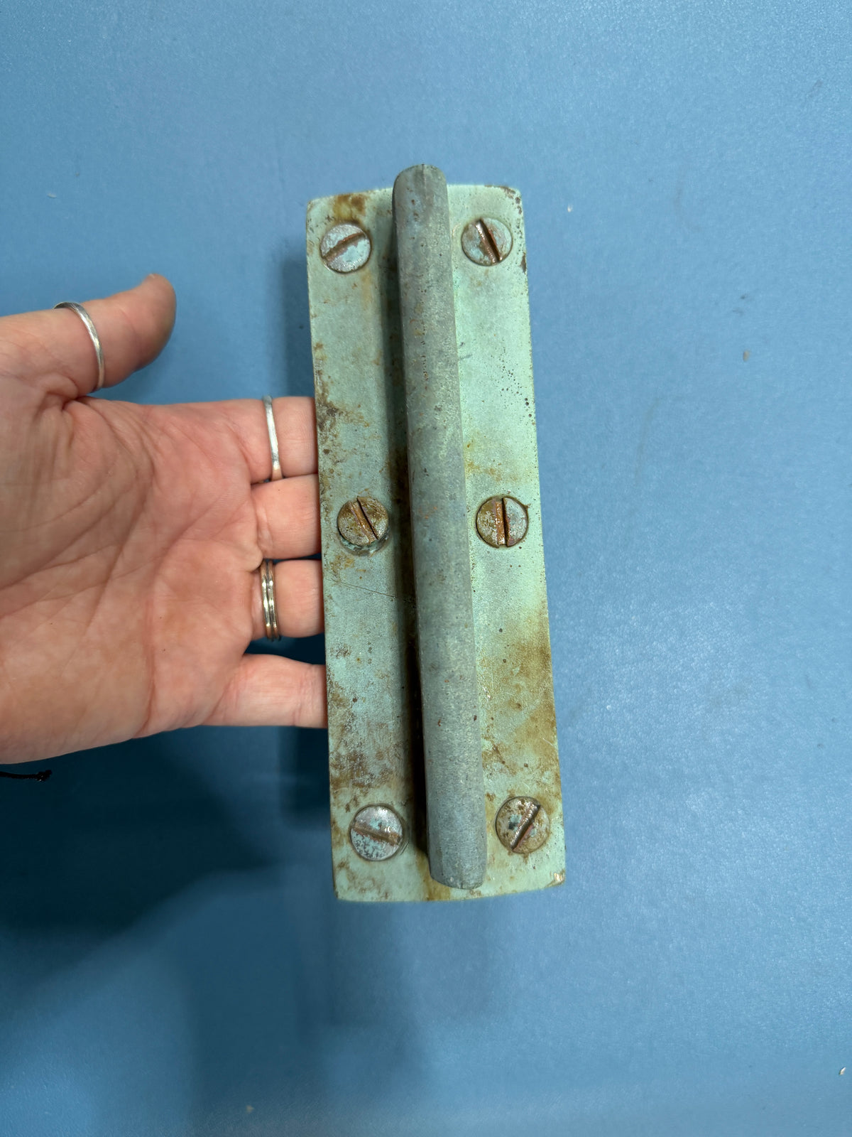 Vintage Solid Bronze Double Pad Eye - Base 6 3/4" Length x 2 1/4" Width - Pearson Ensign 22