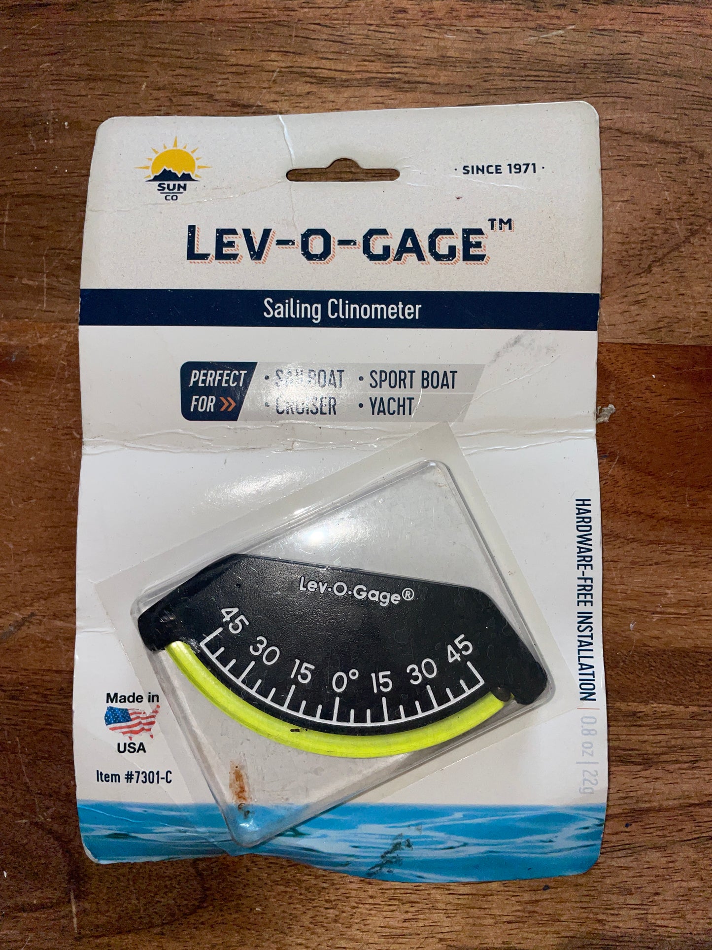 Lev-O-Gage Sailing Clinometer - NEW