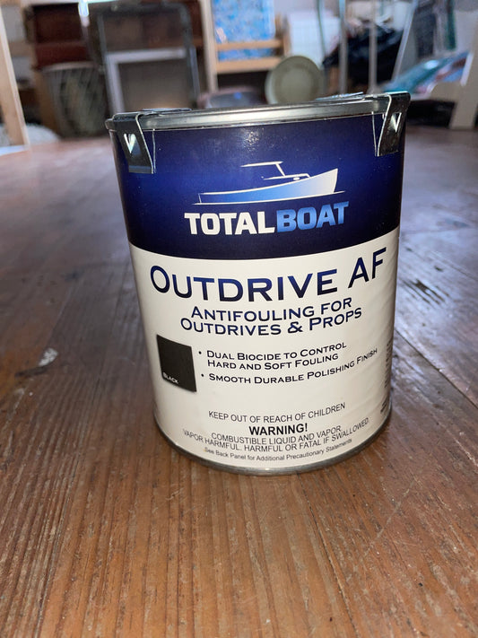 Quart Of Totalboat Antifouling For Outdrives & Props- Black -NEW