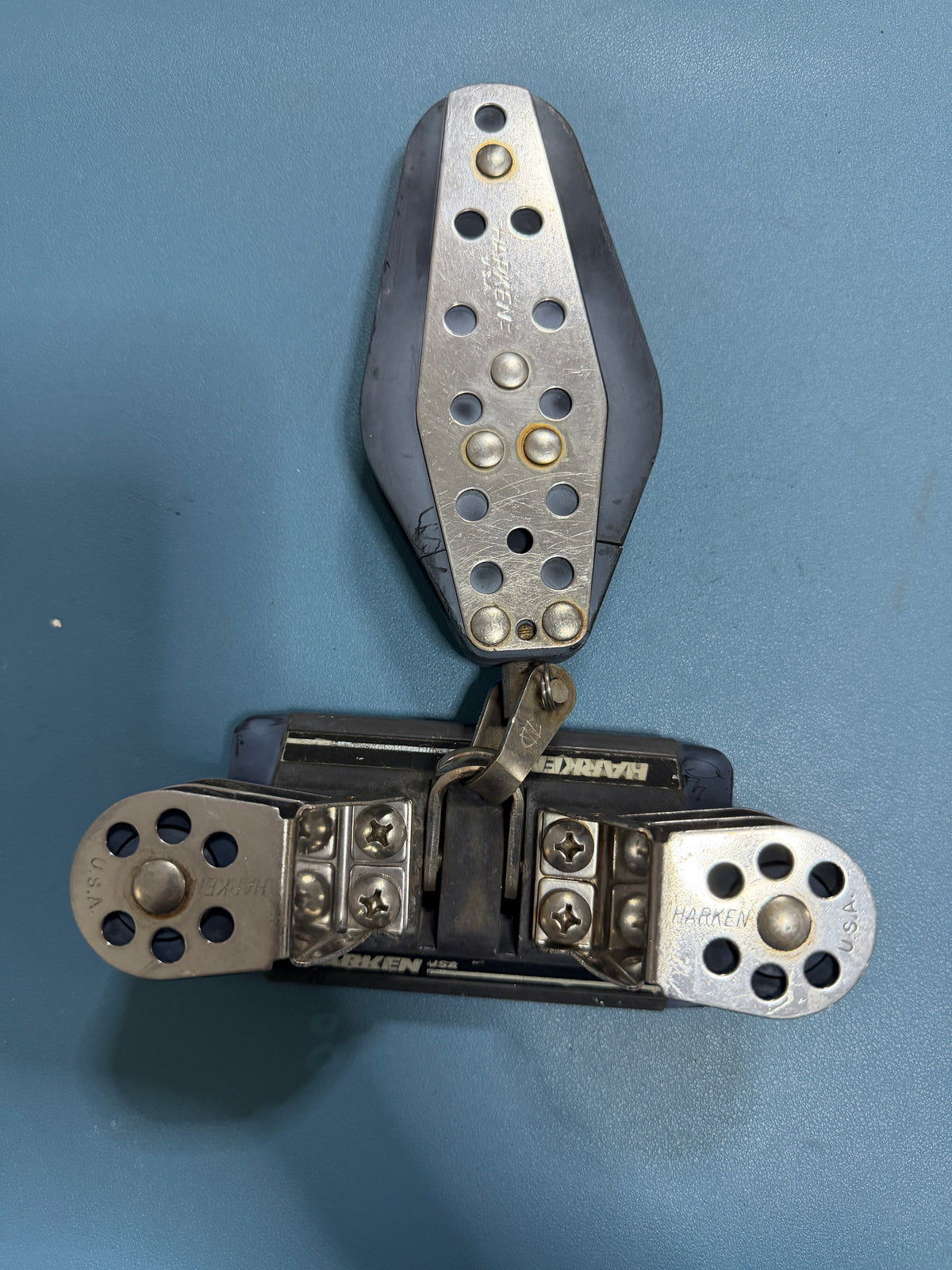 Harken 1" Main Sheet Traveler / Track Car With Fiddle Block - Comes with balls
