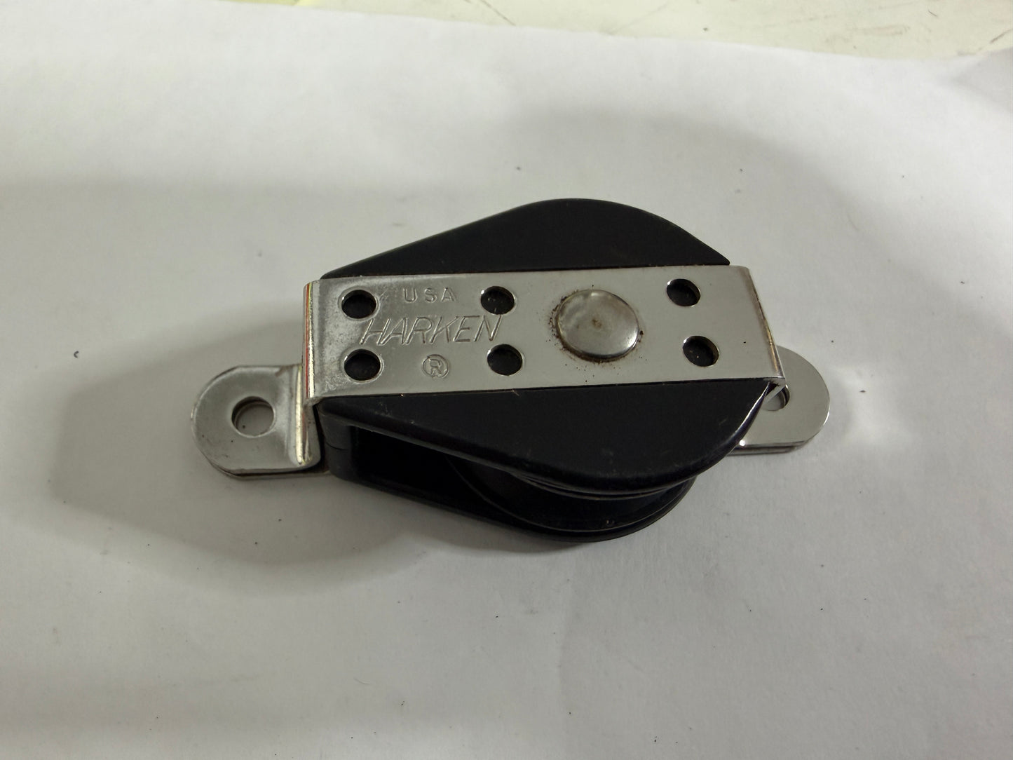 Harken Cheek Single Block -1 1/2” Sheave (3/8” Line) LIKE NEW