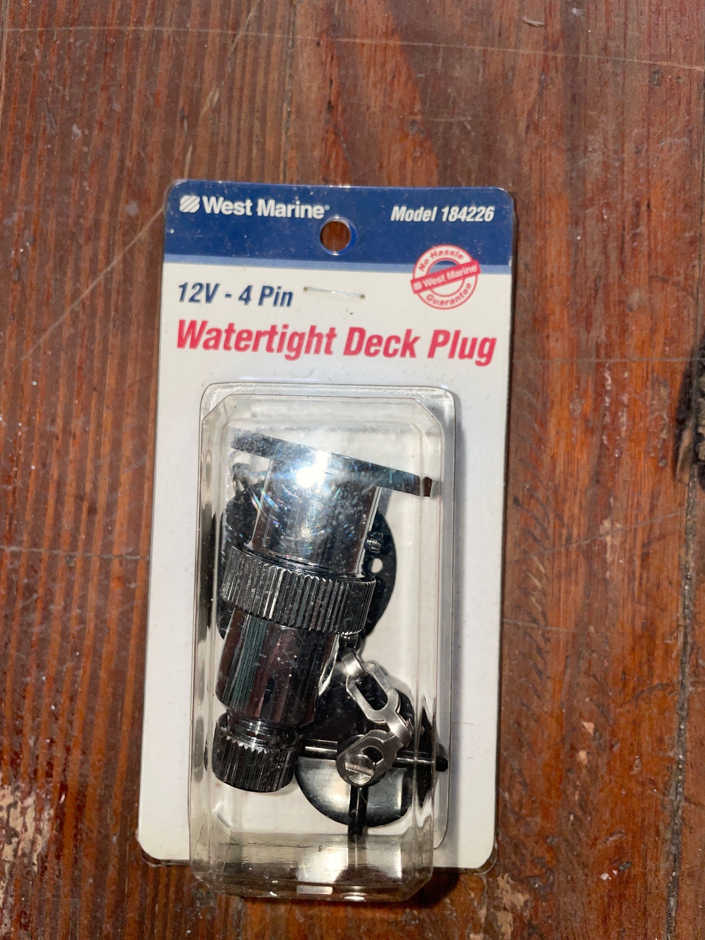 West Marine Watertight Deck Plug 12V-4 Pin- NEW
