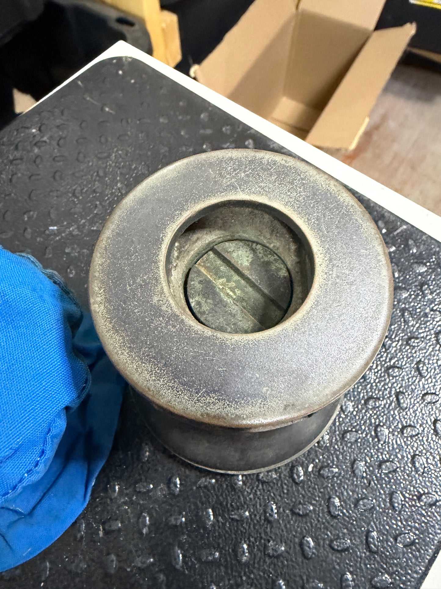 Vintage Bronze Winch With Cover