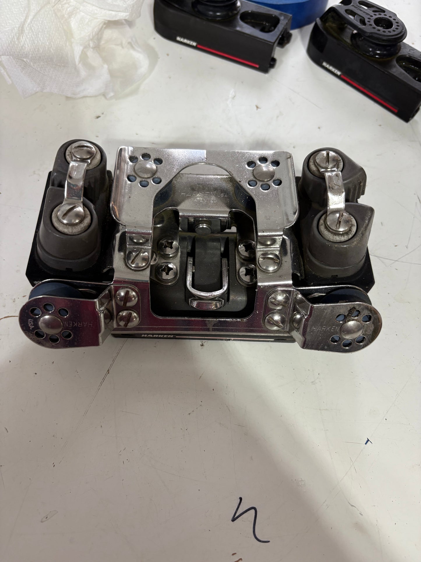 5' Long Traveler with Harken Track Cars - 1" Track