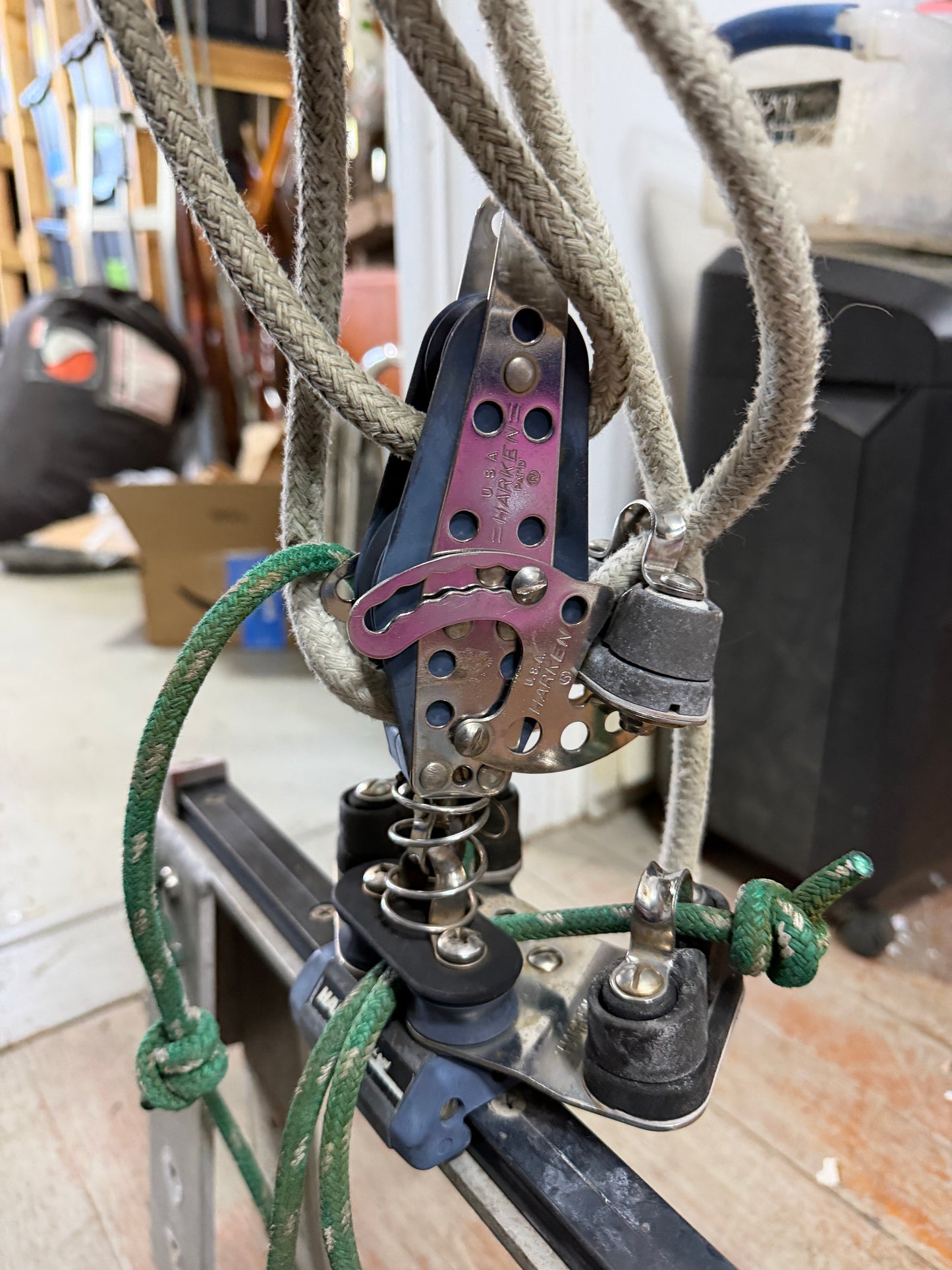 Small Raised Harken Traveler System - Morgan 22