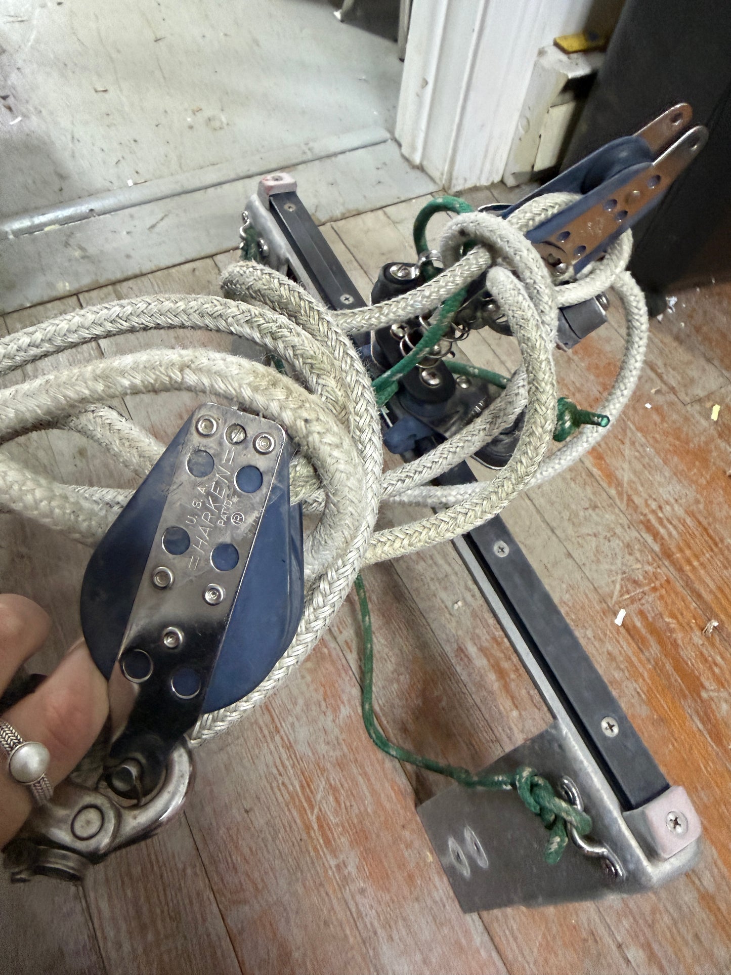 Small Raised Harken Traveler System - Morgan 22