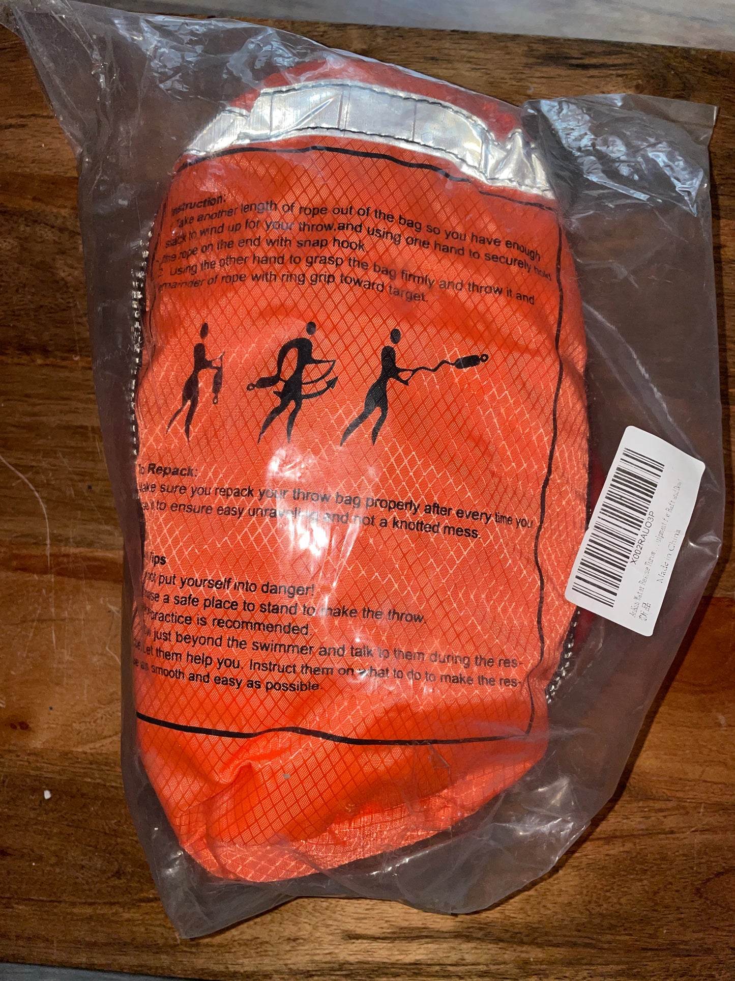 Throw Bag Rescue Rope 98’ OF 3/10” Line - NEW