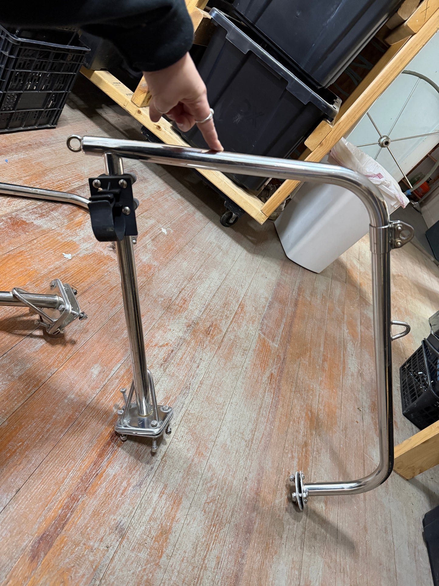 Coronado 27 Split Stern Rail