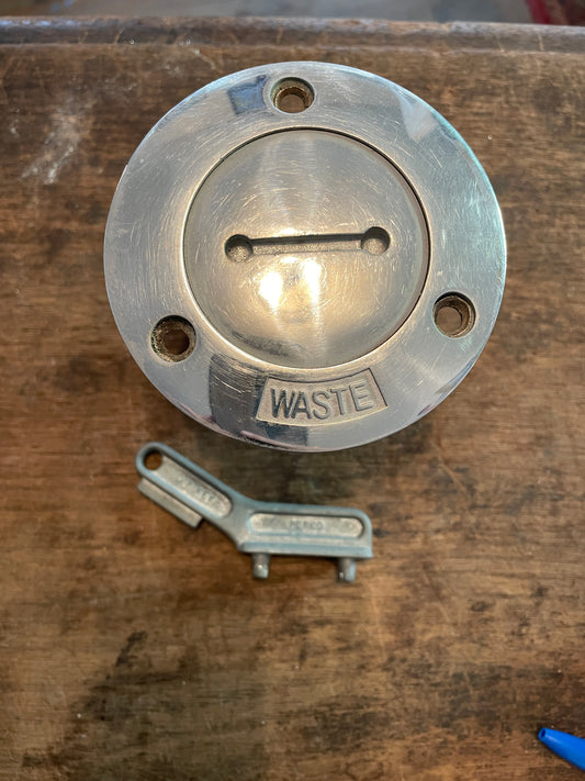 Chromed Waste Deck Plug With Key