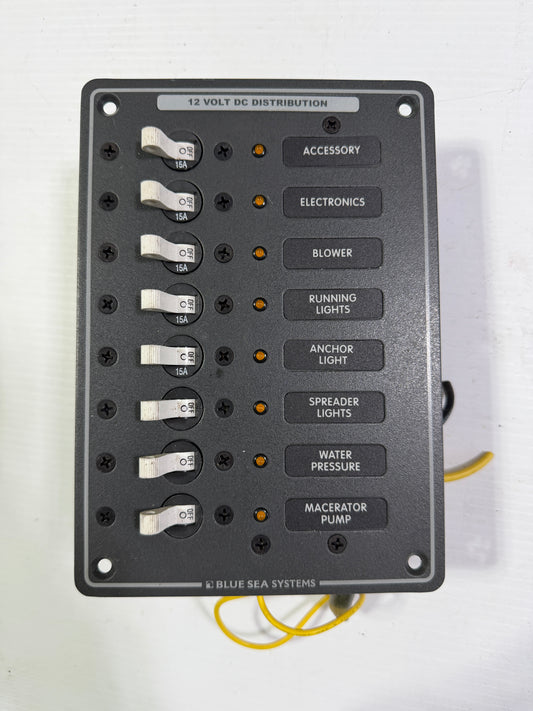 Blue Sea Systems 8 Switch 12Volt DC Panel
