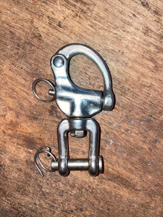 SS Forked Swivel Bail Shackle- 1/2”