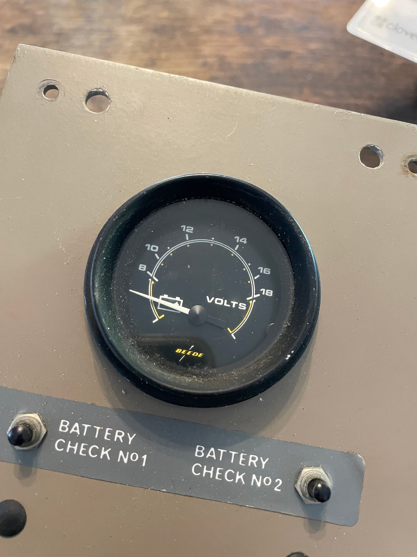 Volt & Fuel Gauge Panel Off A CS Yachts 33