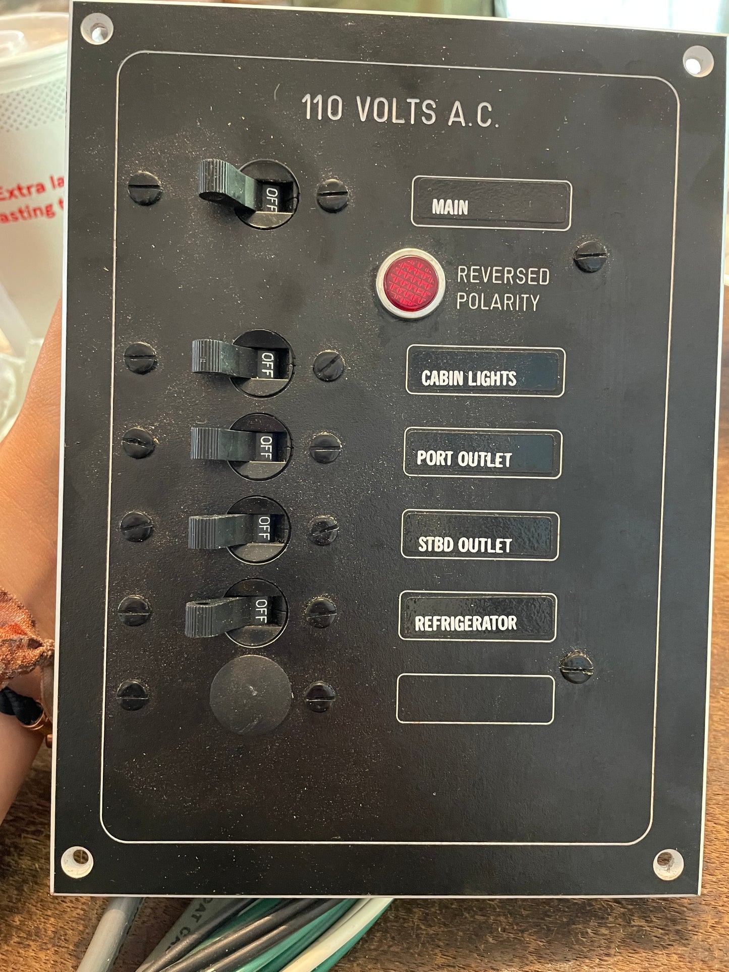 110 Volts 5 Switch AC Panel