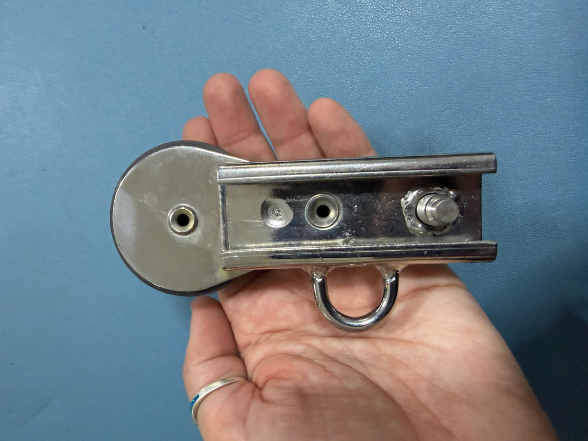 Reefing 1" Track Car Block - 2" Sheave x 3/8" Line