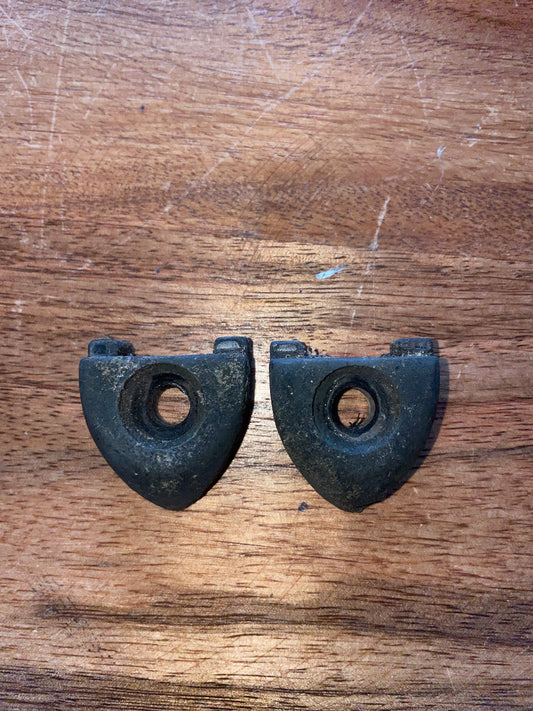 PAIR Black Plastic 1” T Track End Stops