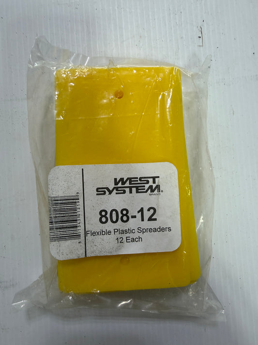West System Flexible Plastic Spreaders - 12pack - NEW