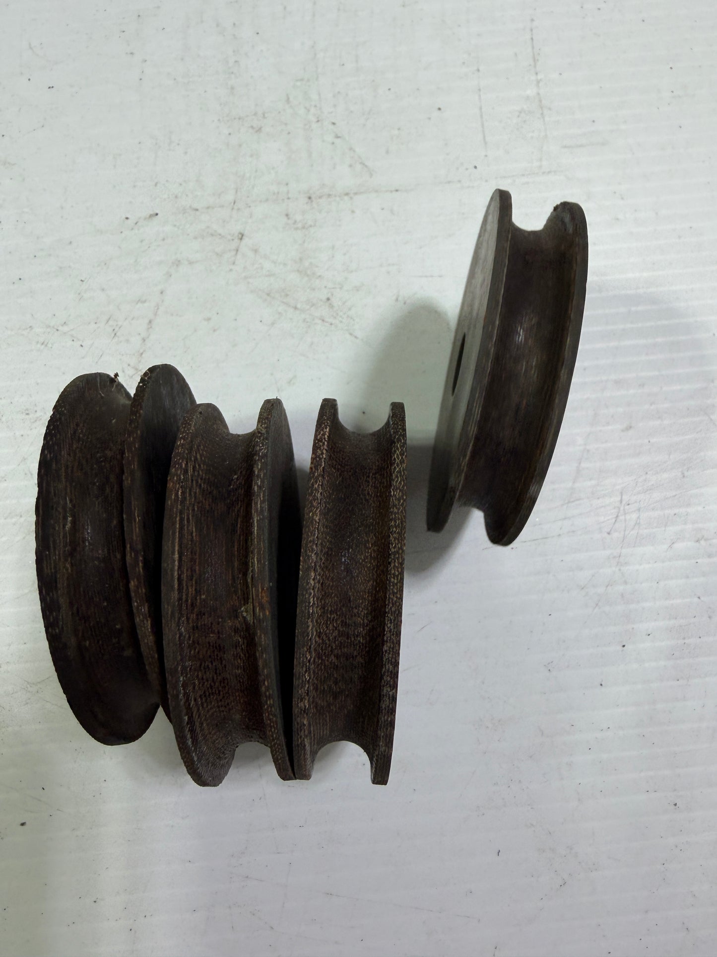 Lot OF 4 Tufnol Sheaves - 2 3/4" Diameter x 3/8" Line Diameter