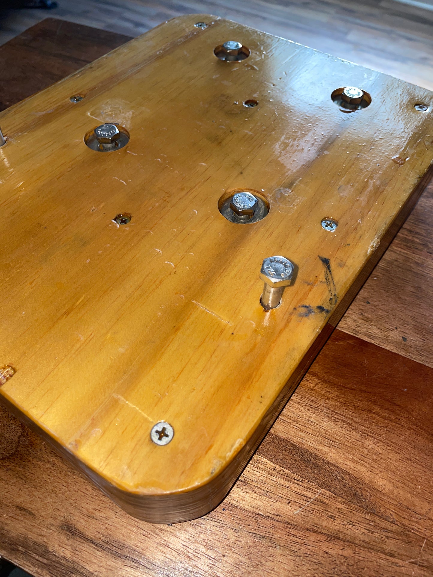 CAL 27 Teak Motor Mount Block