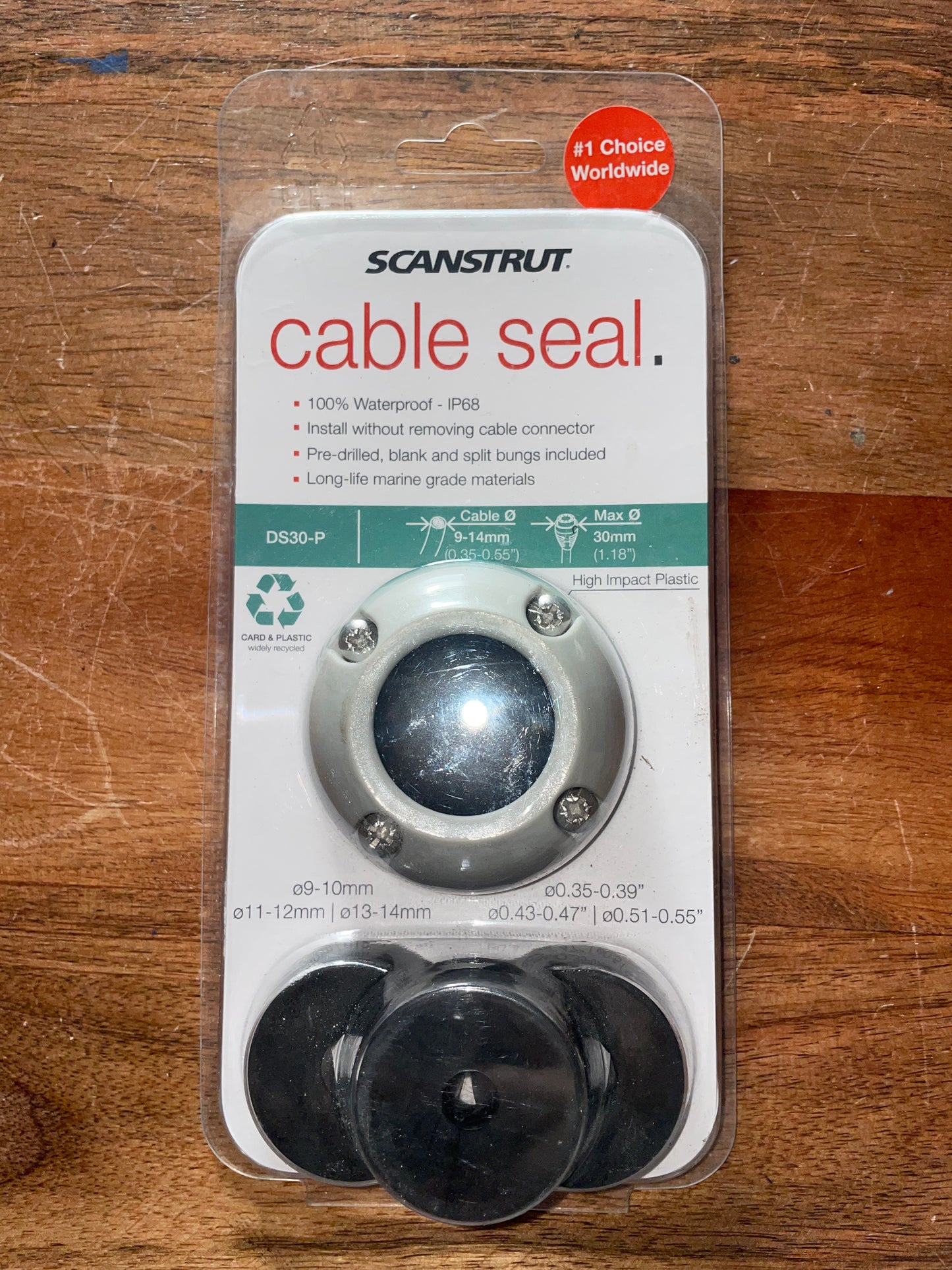 Scanstrut Cable Seal Nylon Deck Seal - Cable 9-14mm - NEW