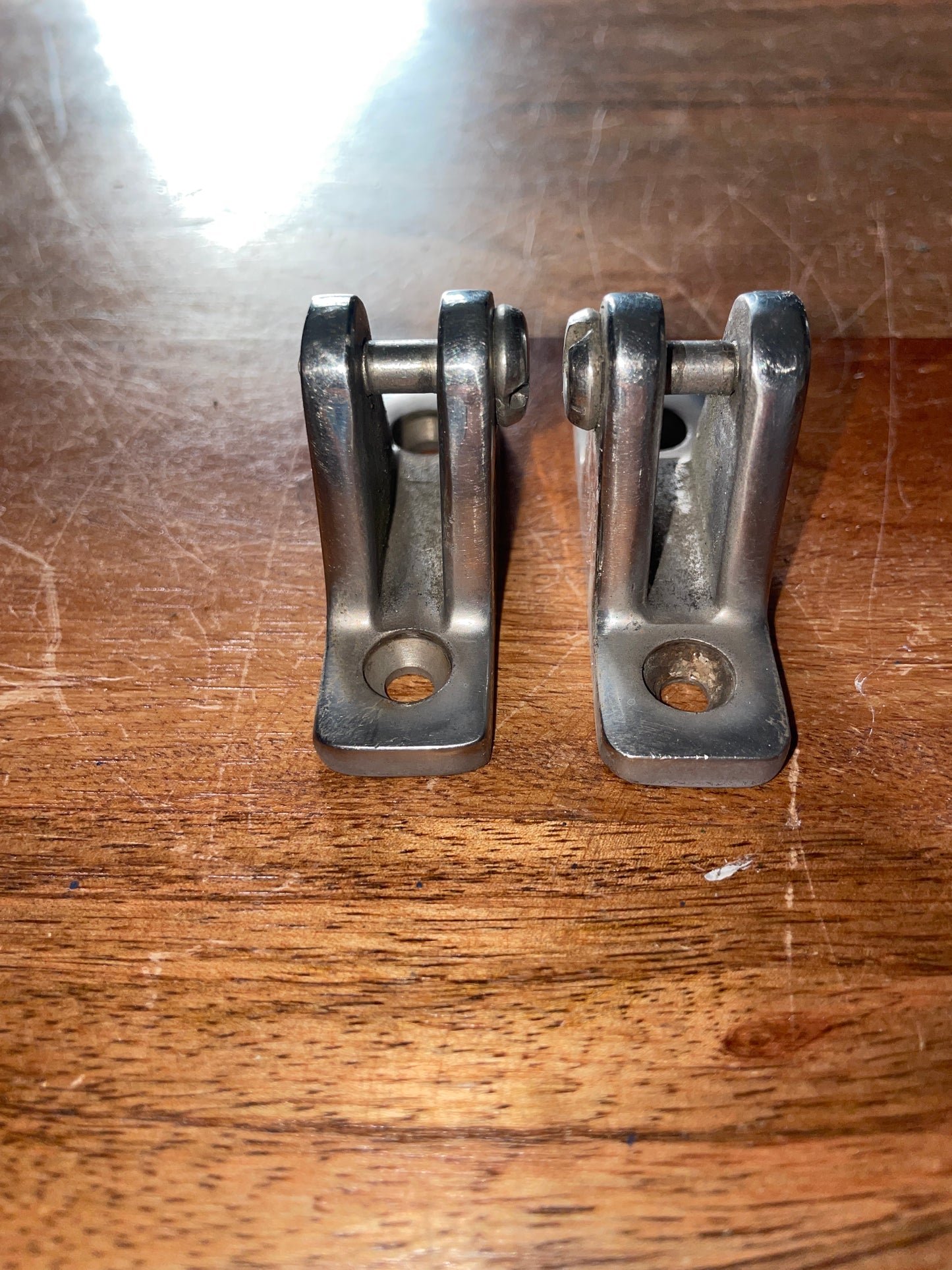 PAIR Stainless Steel Bimini Deck Hinges