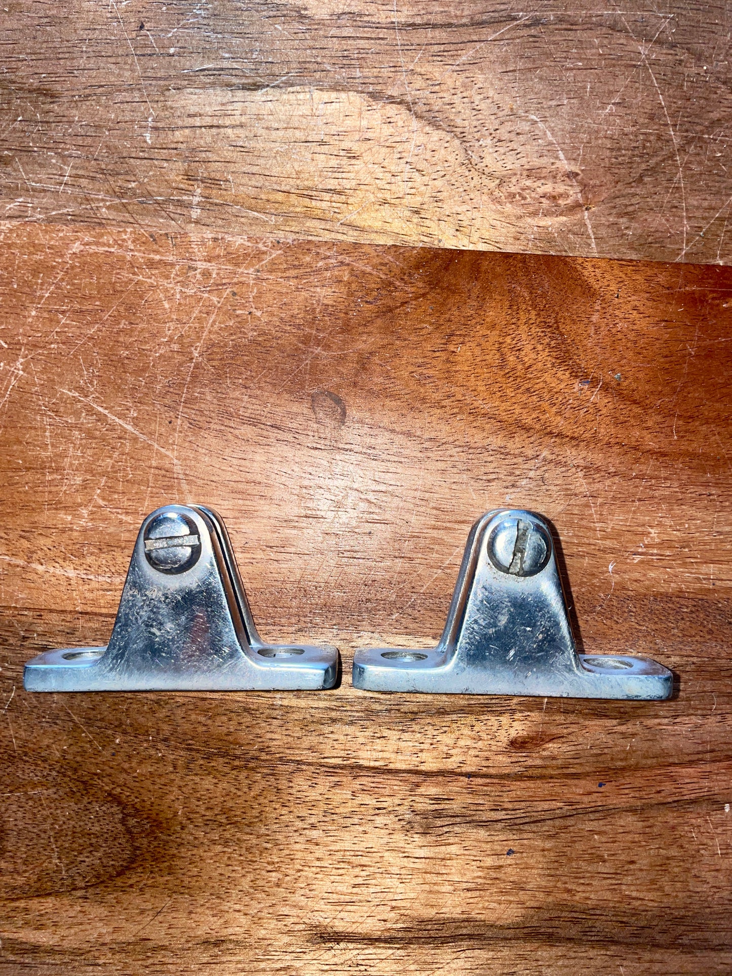 PAIR Stainless Steel Bimini Deck Hinges