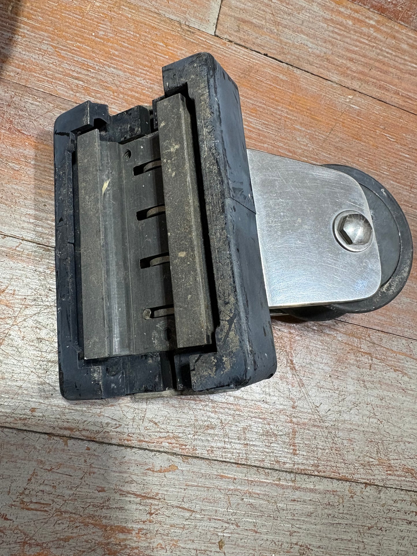 Harken Track Set with Sheet Block and Adjustable Stops from a Beneteau OC 400