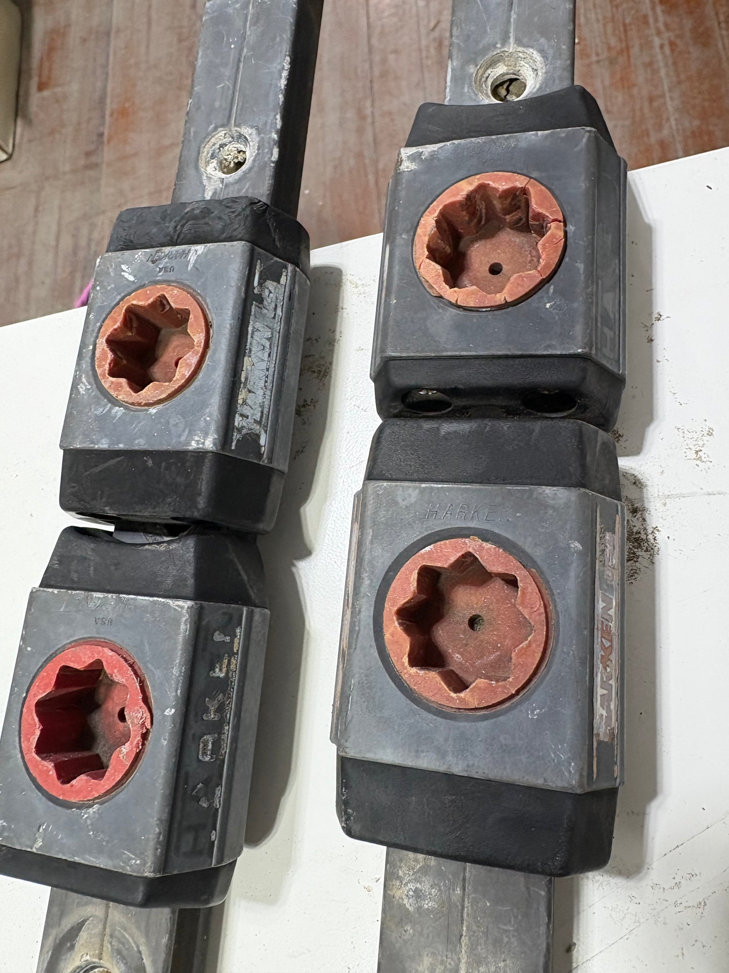 Harken Track Set with Sheet Block and Adjustable Stops from a Beneteau OC 400