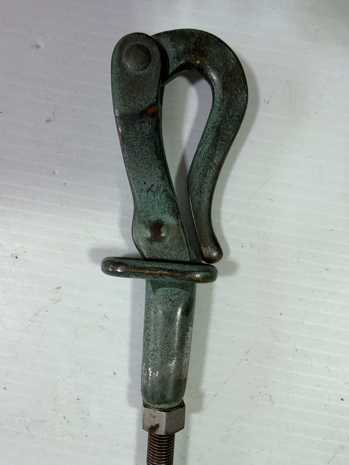 Bronze Pelican Hook With Gate - 18" Long