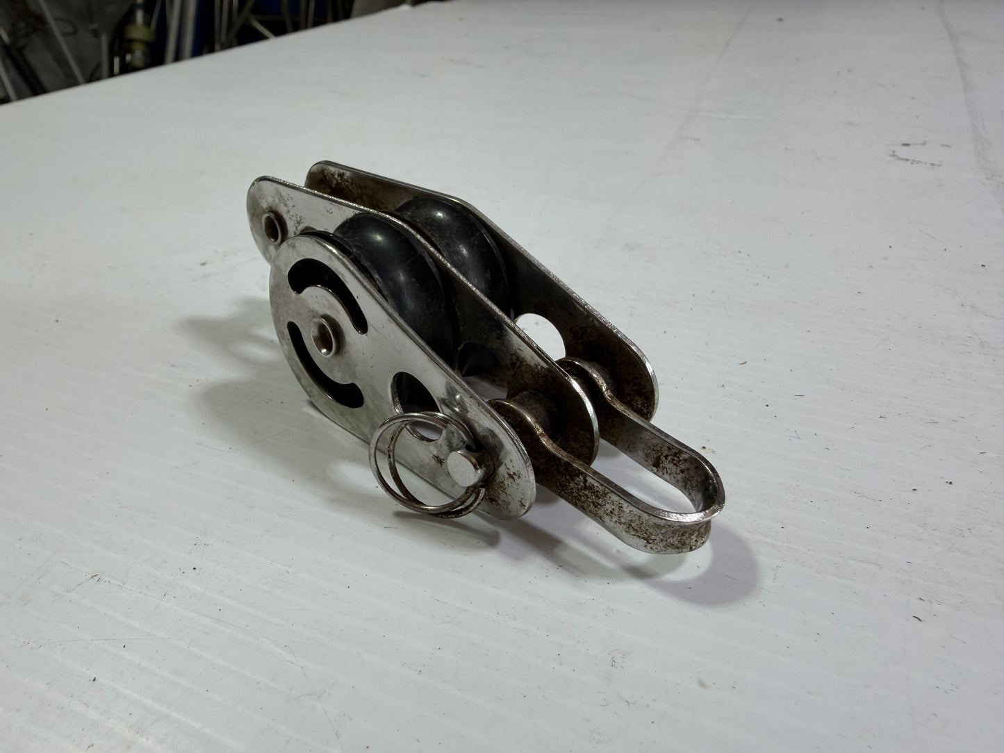 1 1/2" Sheaved Double Block With Beckett - 3/8" Line