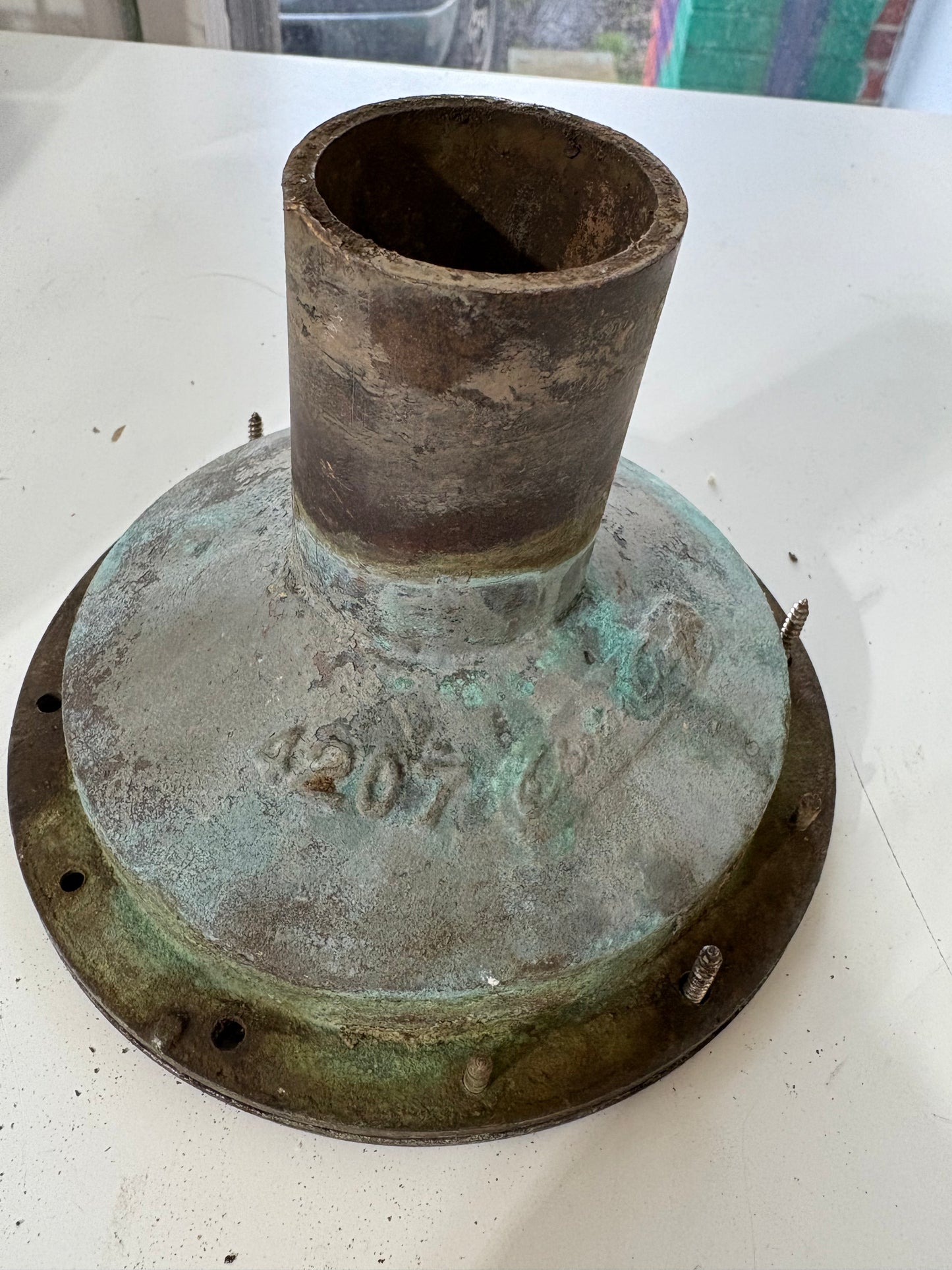 PAIR Vintage Bronze Chris Craft Deck Drain Scupper #207
