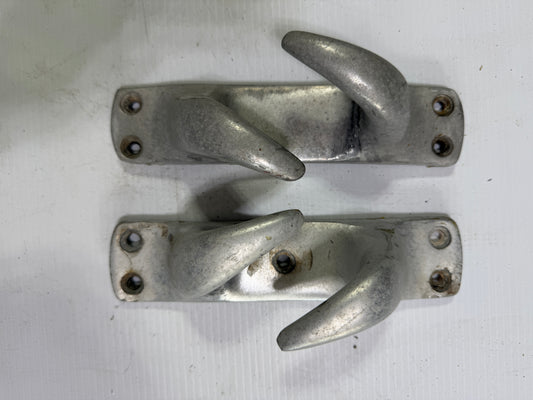PAIR 8 3/4" Aluminum Chock Cleats