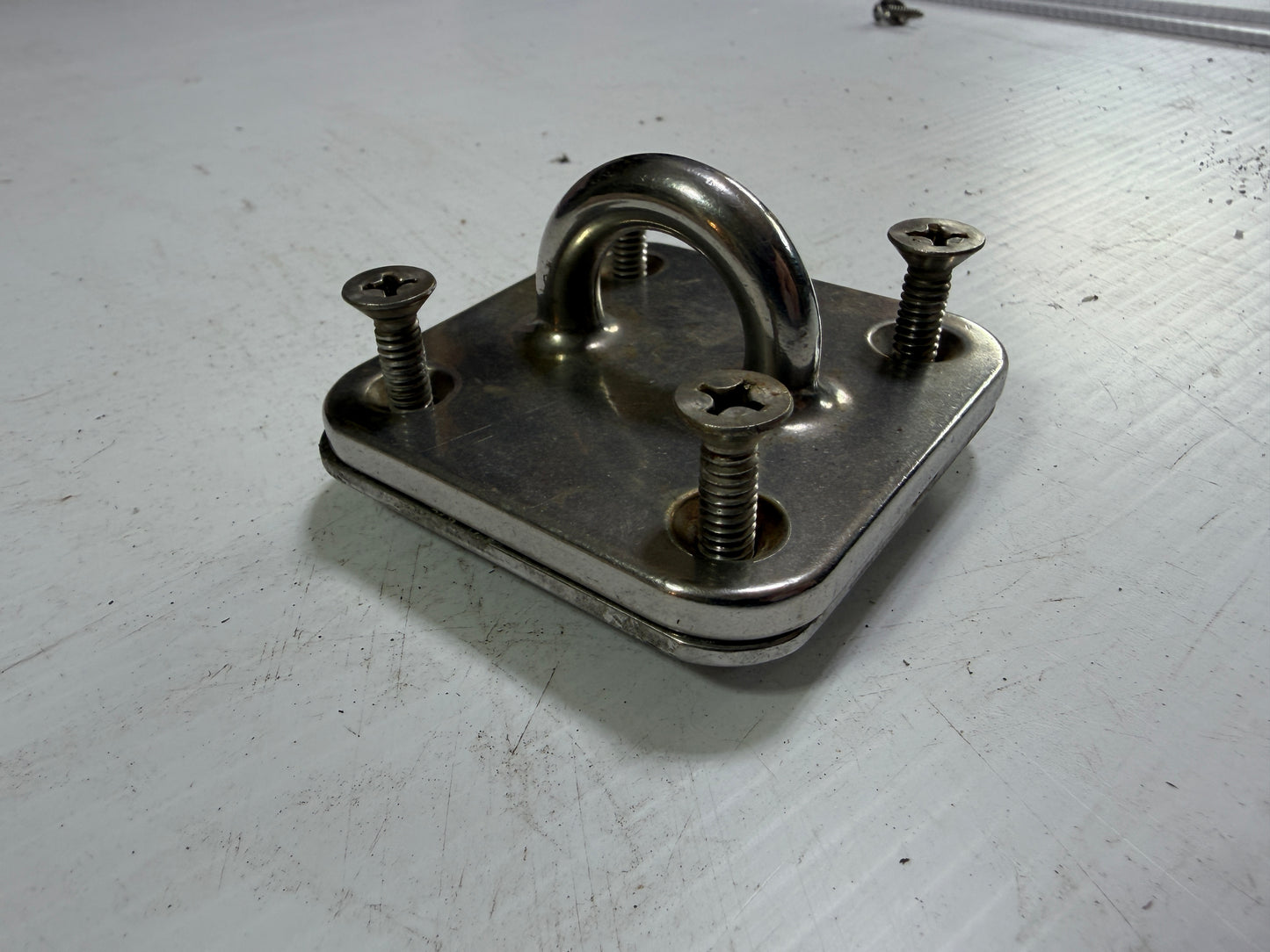 Stainless Steel Schaefer Pad Eye / Padeye With Hardware - 3" squared Base