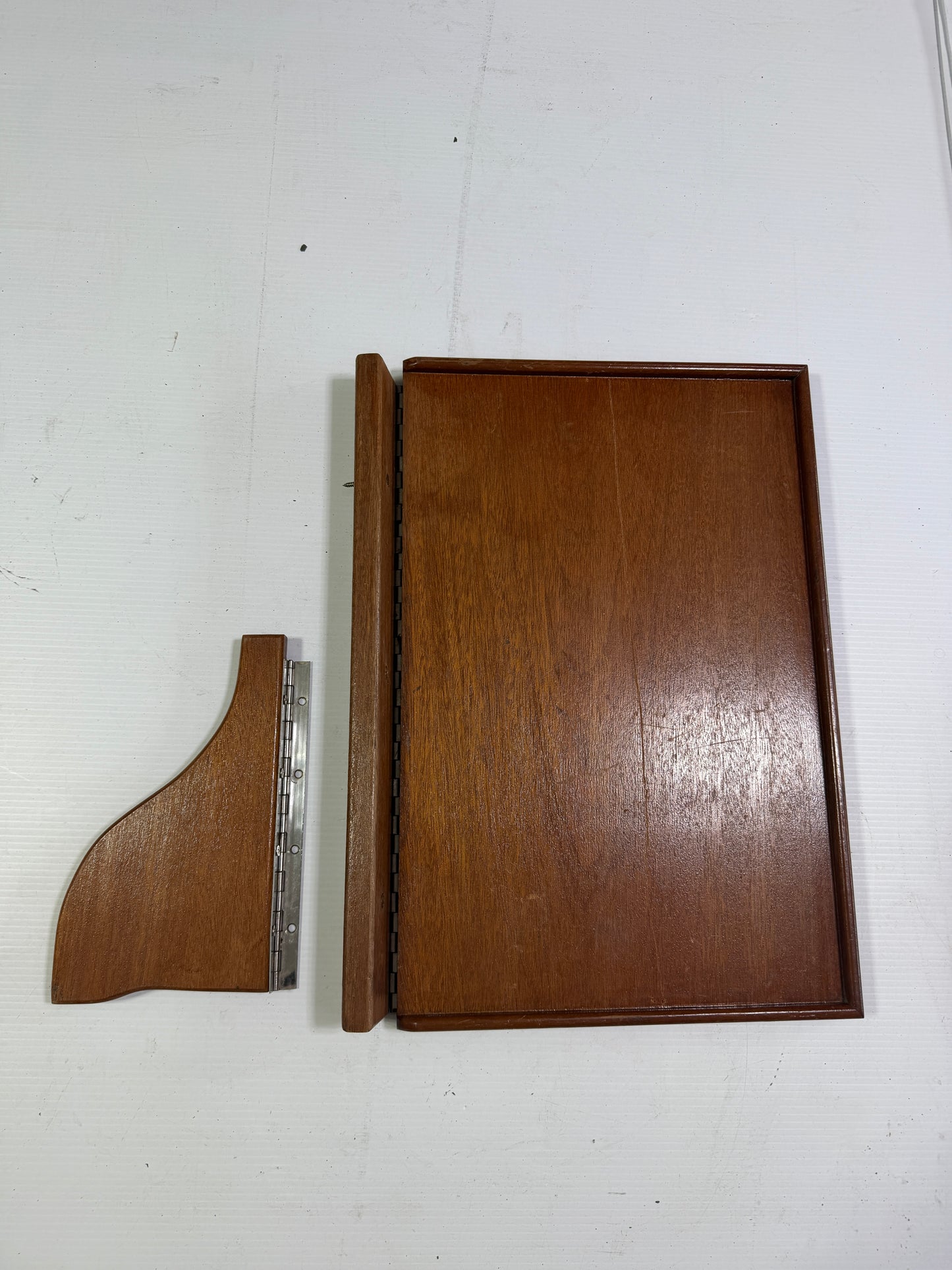 Small Teak Interior Table - 18 1/2" Long x 12 1/4" Wide-- #39