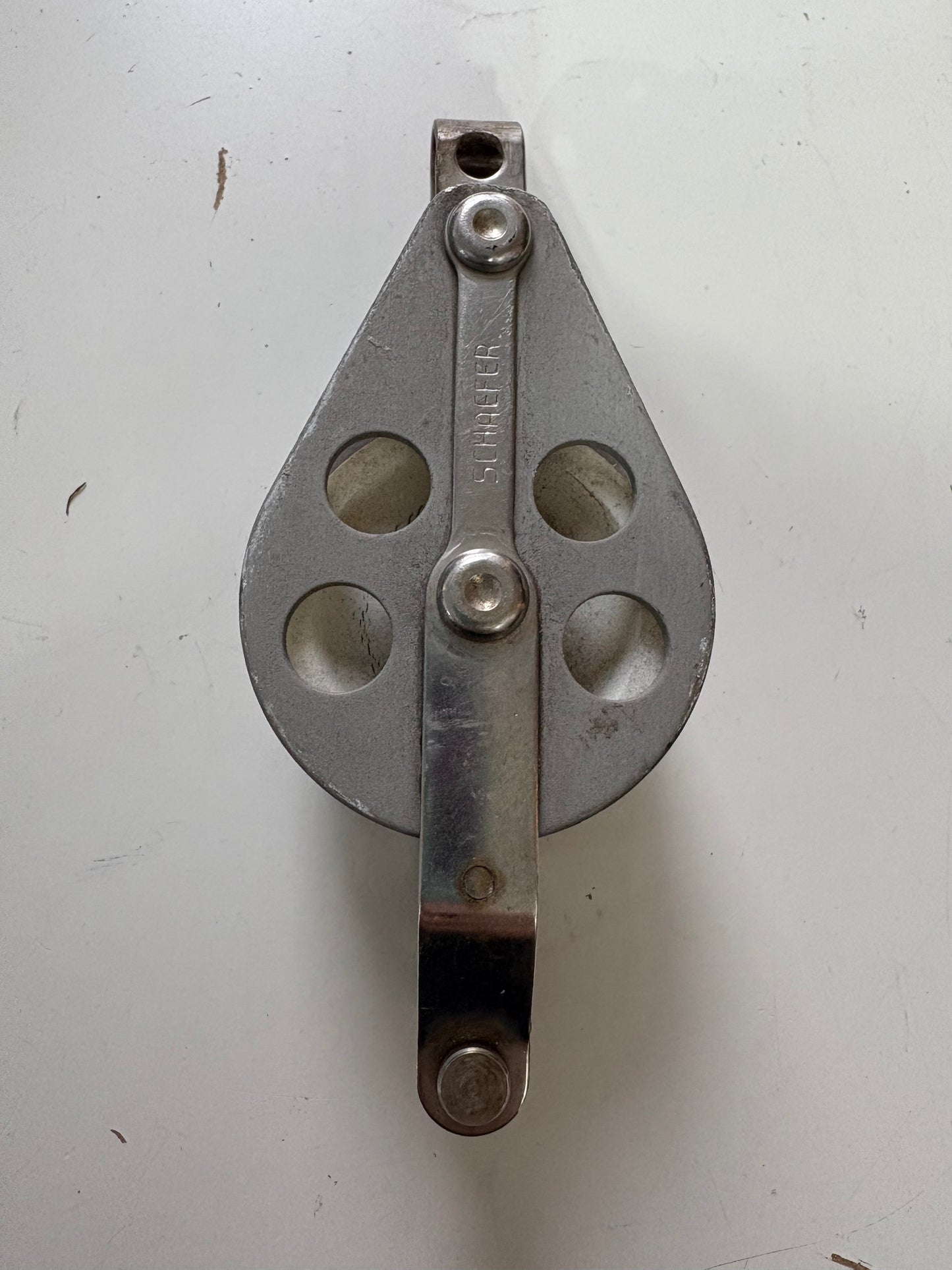 Schaefer Double Fixed Block 2" Sheave 3/8" line with Beckett