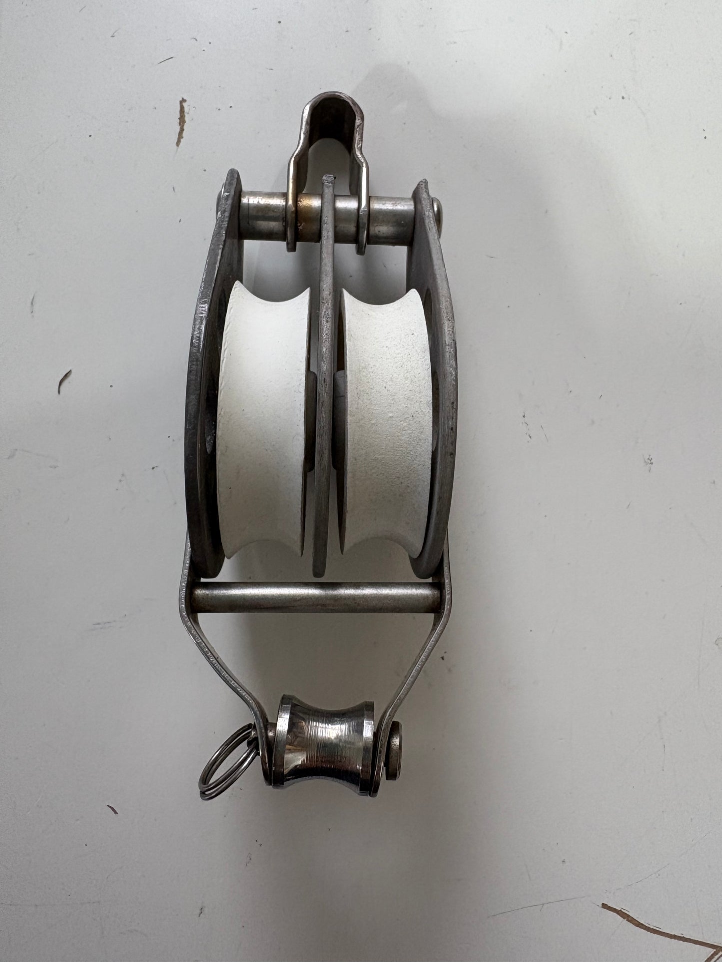 Schaefer Double Fixed Block 2" Sheave 3/8" line with Beckett