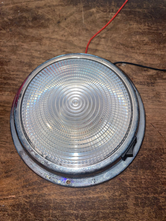 Chromed Interior Light- 5 1/2” Diameter