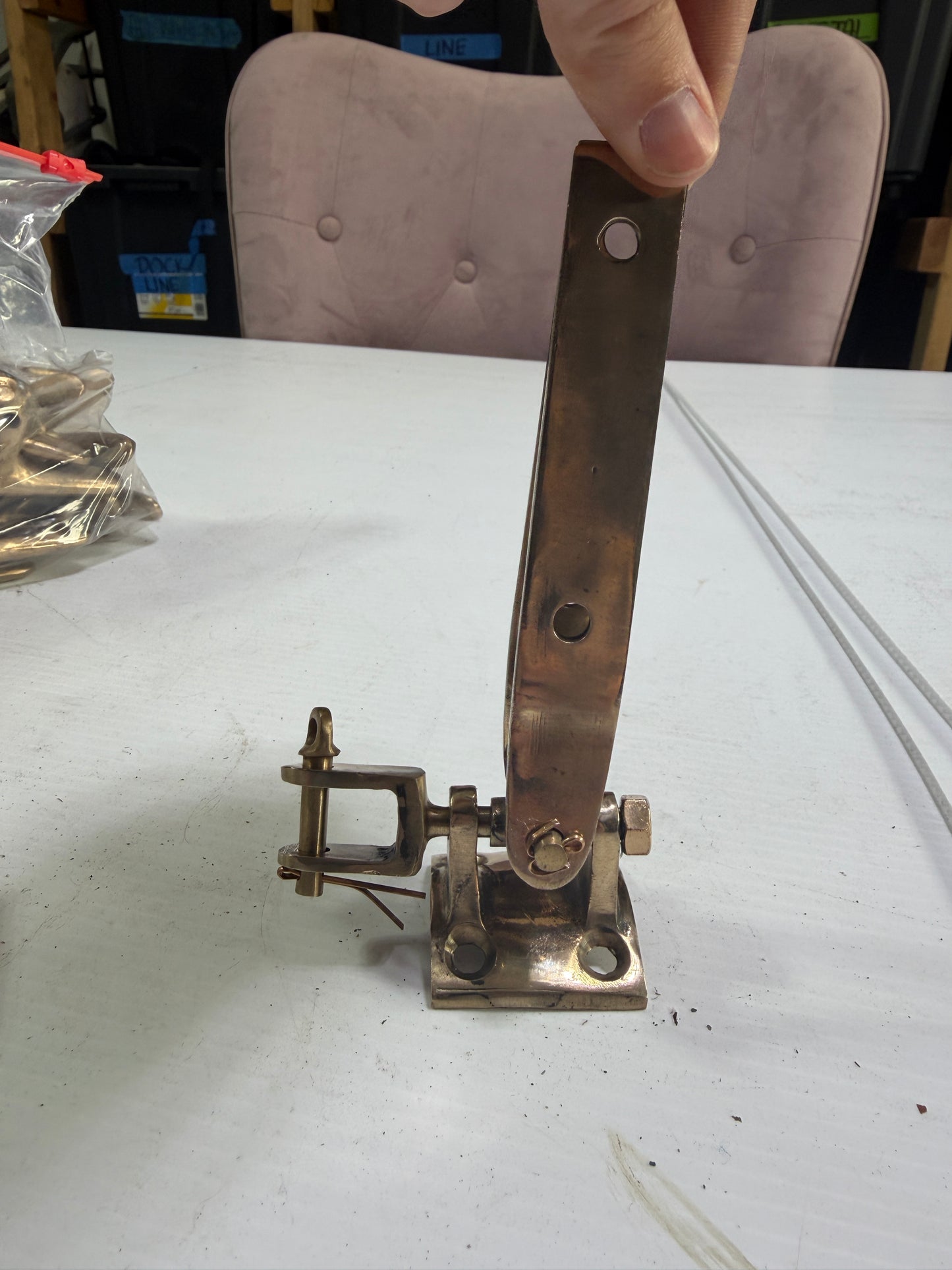 Herreshoff / Haven 12 1/2" Complete Bronze Gooseneck