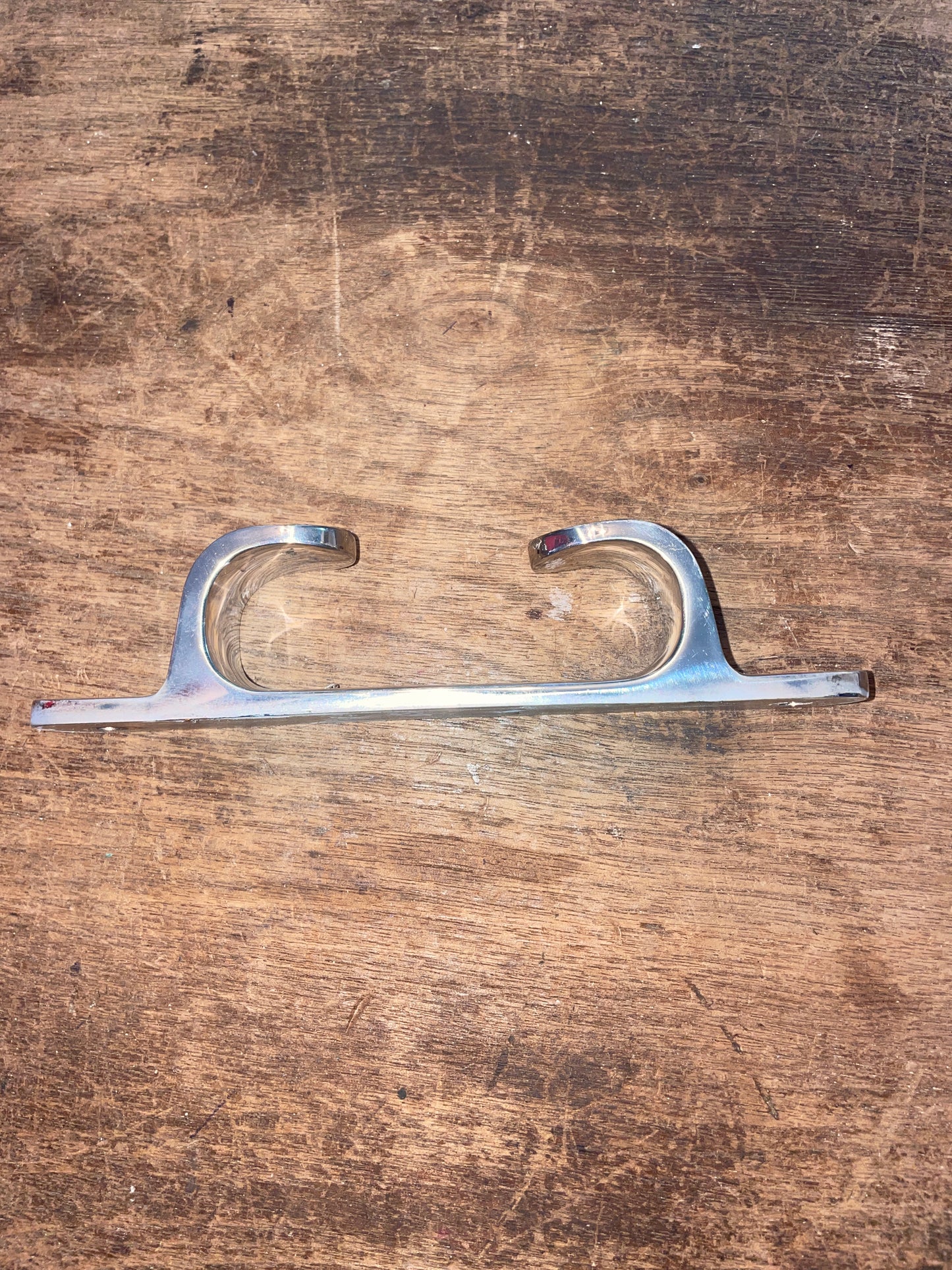 Single Stainless 6” Chock Cleat- 1 1/4” Diameter