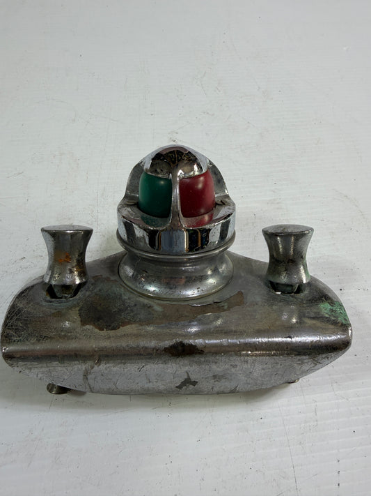 Vintage Chromed Bronze Navigational Bow Light