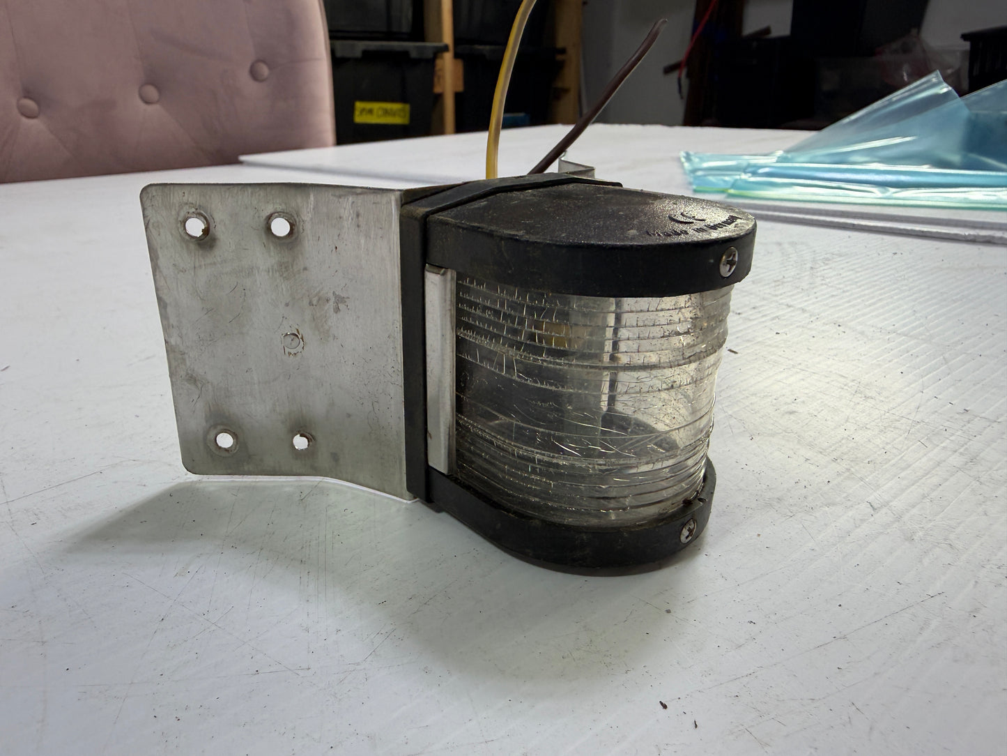 Aqua Signal Mast Light With Bracket - Light as is